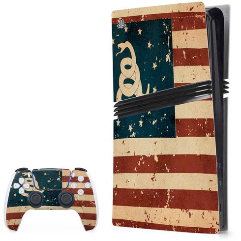 Dont Tread On Me American Flag PlayStation PS5 Skins